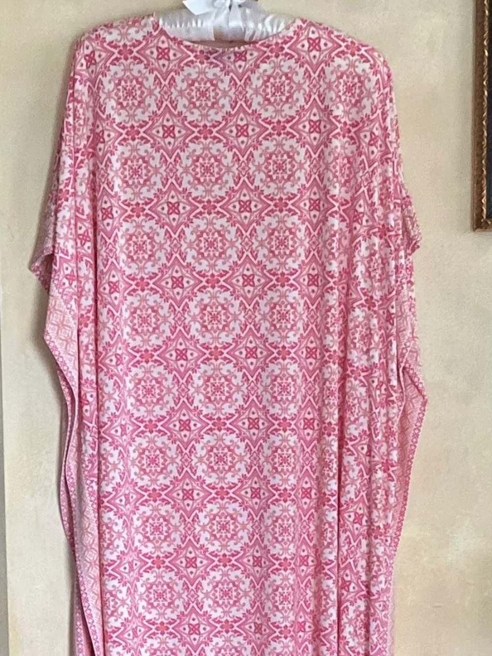 JOAN RIVERS MAXI CORAL & WHITE KAFTAN SIZE SP - Picture 4 of 13